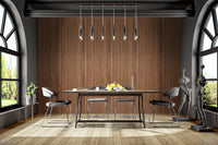 Rustic wooden wall decor wallpaper with vertical stripes
