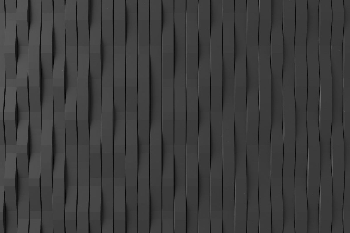 Black Tiled Wallpaper Mural in your room — zoomed