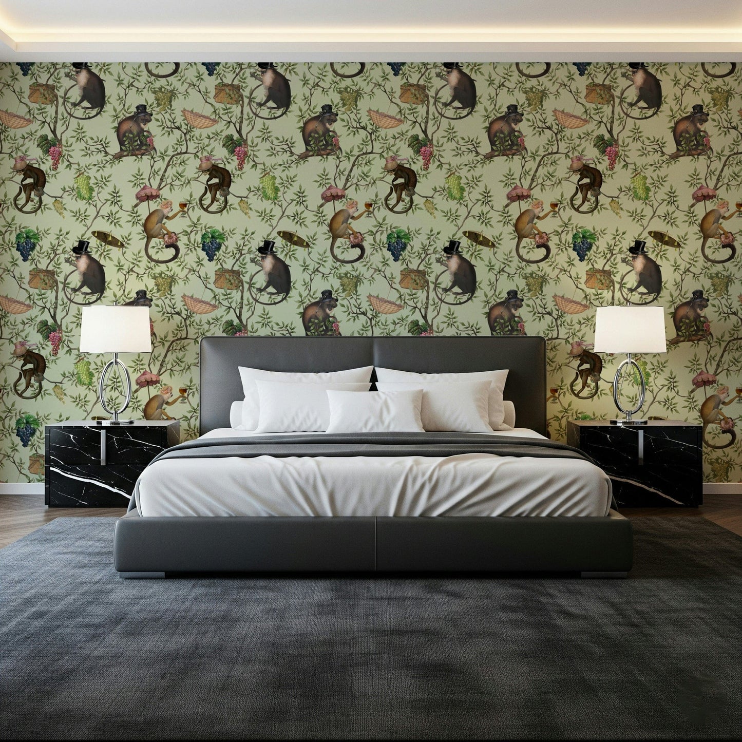 A Primate's Afternoon Tea Wallpaper⁠