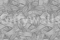 Monochromatic Striped Maze wall mural close-up showing the interwoven black and white line pattern