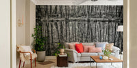 Still lake and trees wall mural
