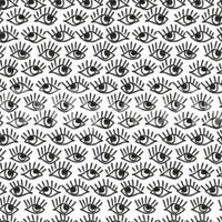 Monochrome Staring Eyes Wall Mural