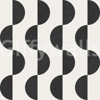 The Monochrome Wave mural makes a sophisticated and subtle statement.

