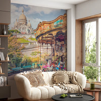 Montmartre Melody Wall Mural