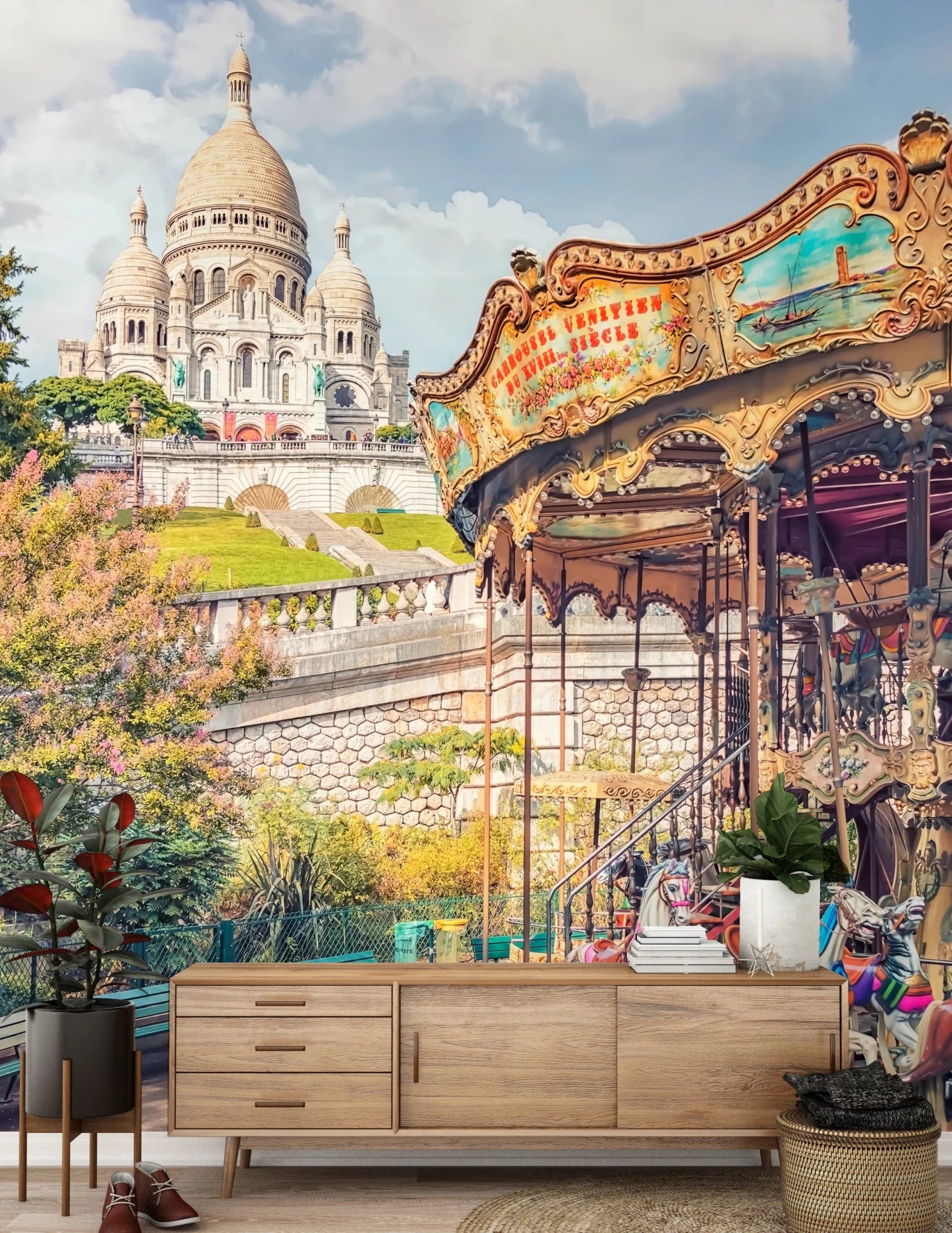 Montmartre Melody Wall Mural