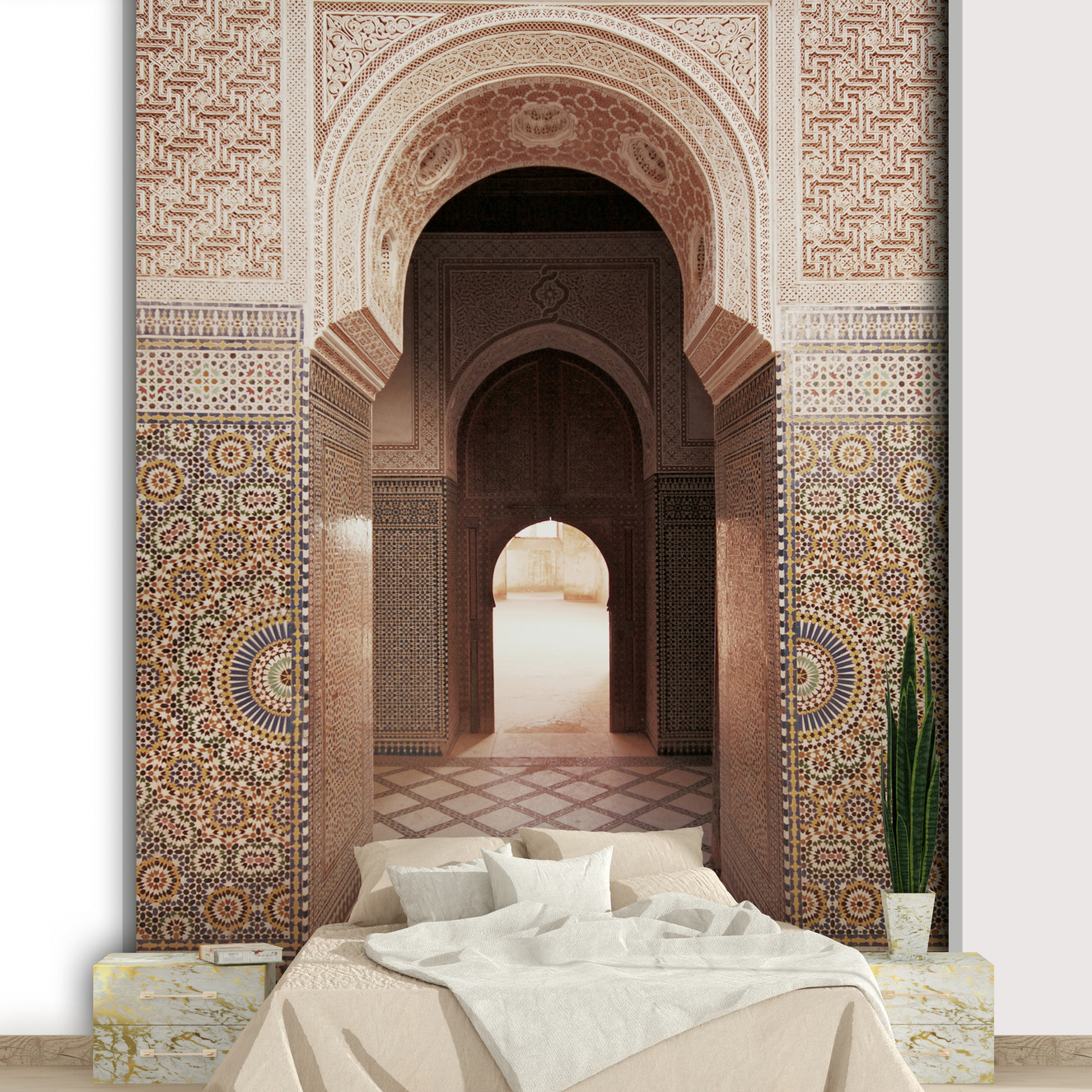 Moroccan Majesty wall mural with ornate patterns

