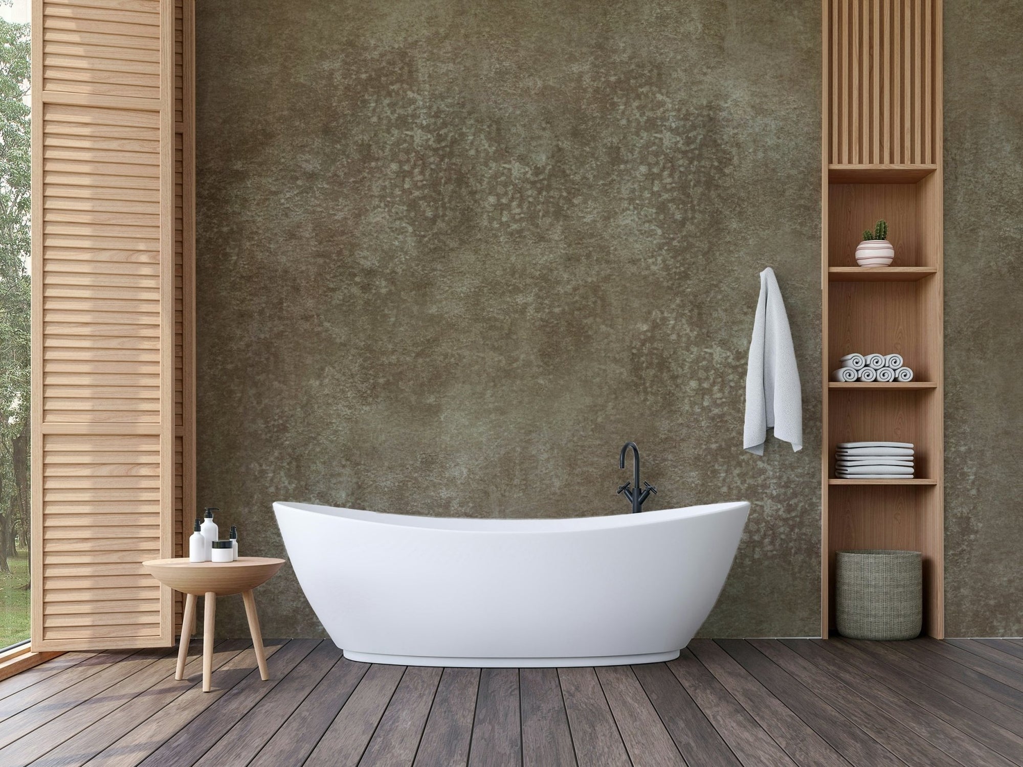 Warm brulee tone wallpaper for walls
