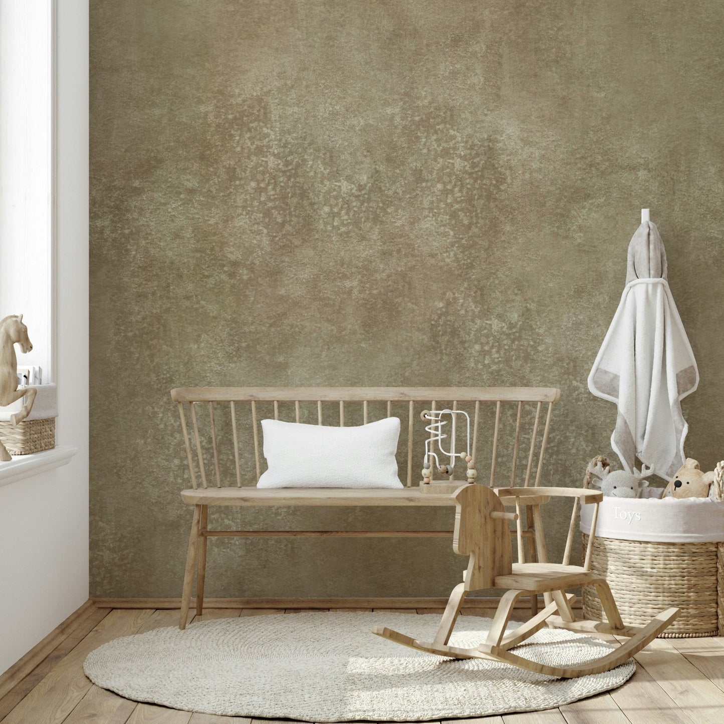 Golden ochre wall texture design
