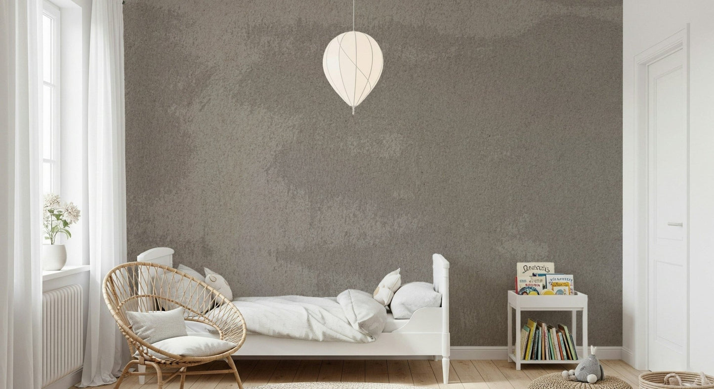 Rustic mottled stone texture mural creating depth and natural character for living rooms or offices.