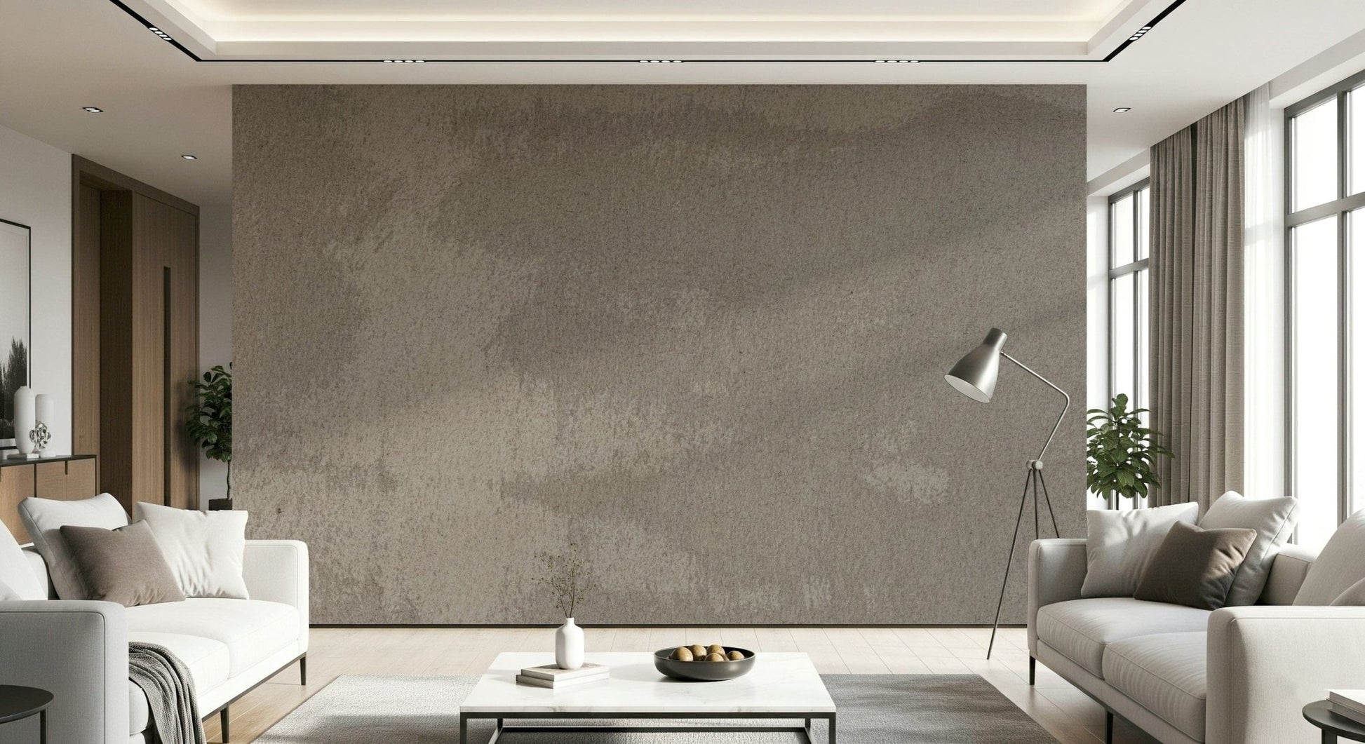 Earth-inspired mottled stone wallpaper mural adding depth, texture, and rustic charm to any interior.