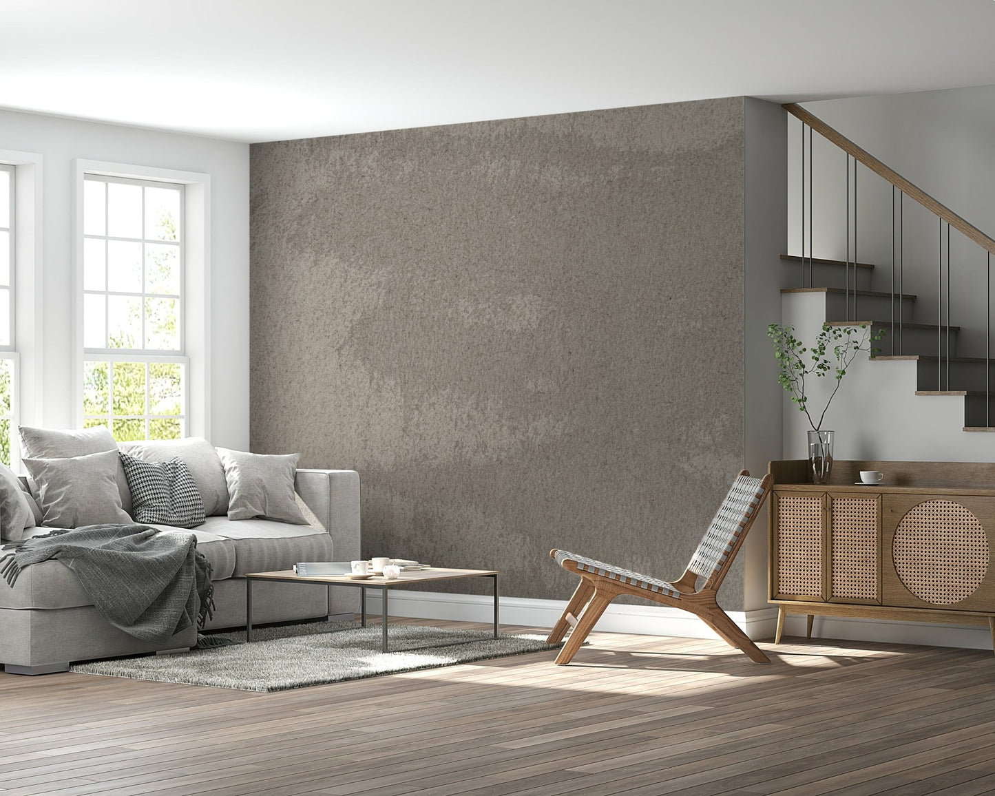 Mottled Stone Wall Mural featuring natural stone textures in earthy tones for rustic and modern interiors.