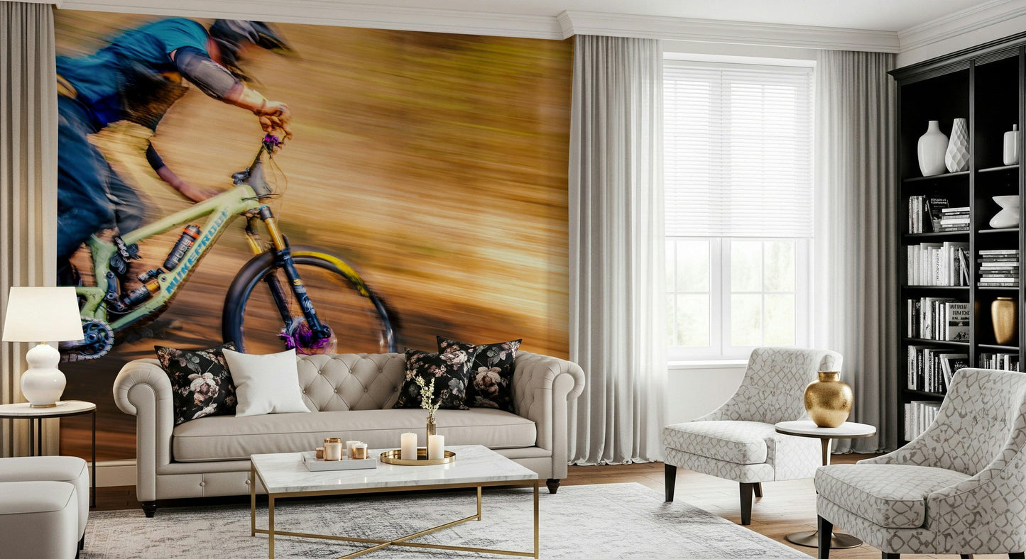Mountain Bike Rush Wall Mural -2307006