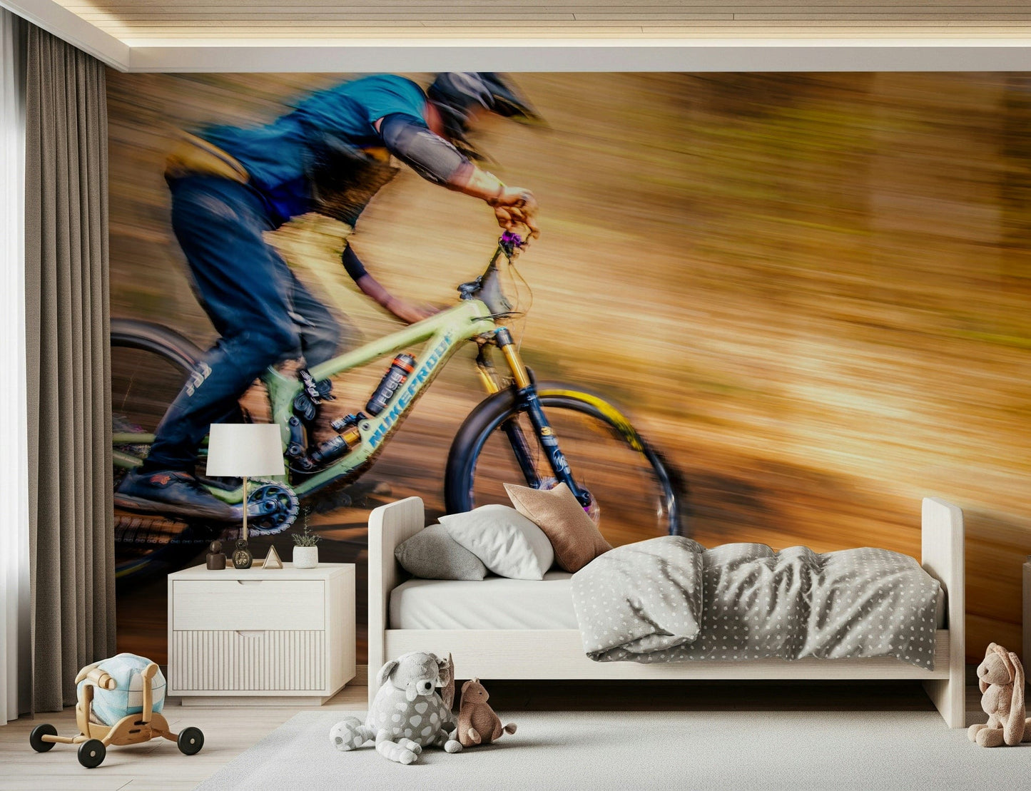 Mountain Bike Rush Wall Mural -2307006