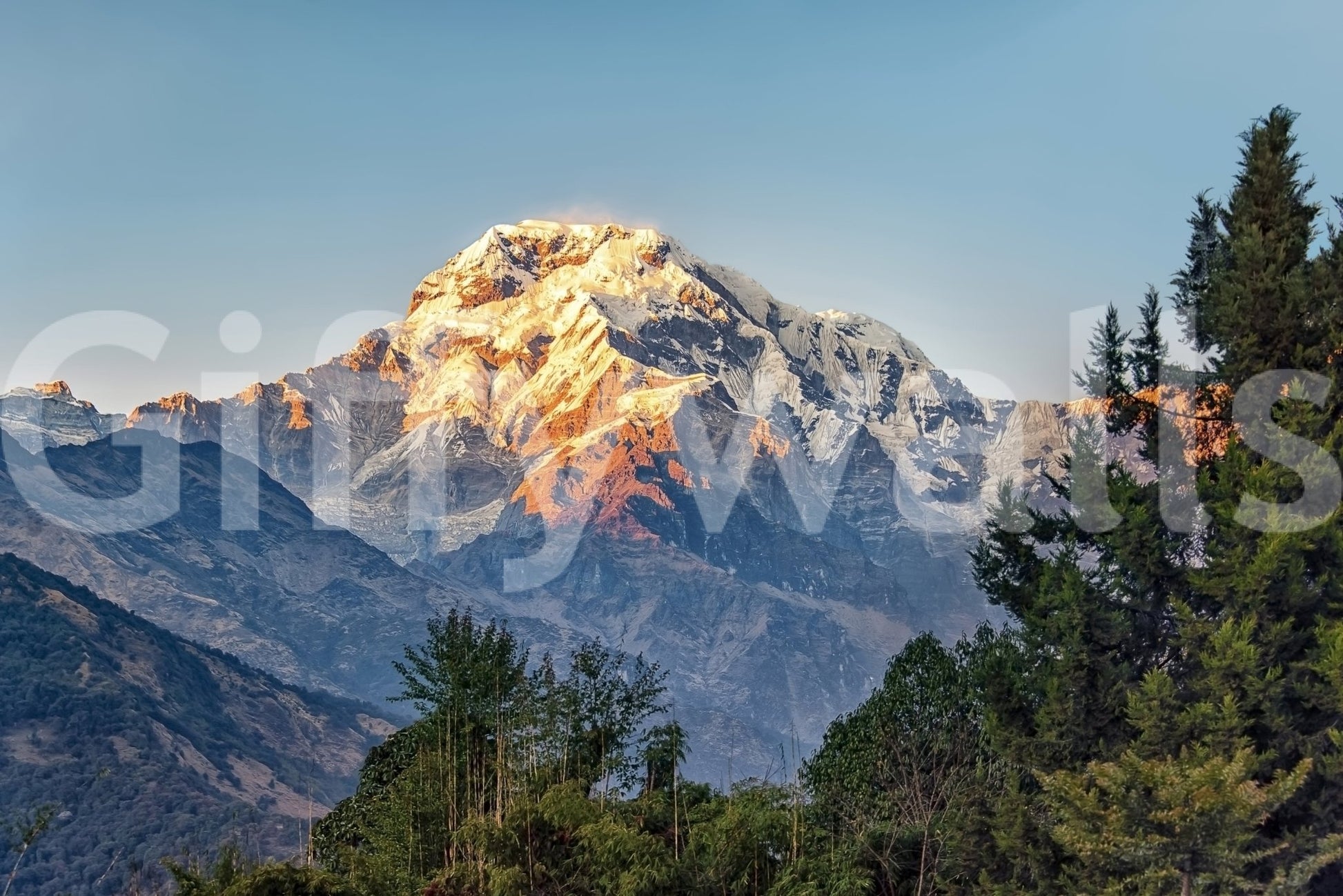 Mountain Dawn Wall Mural
