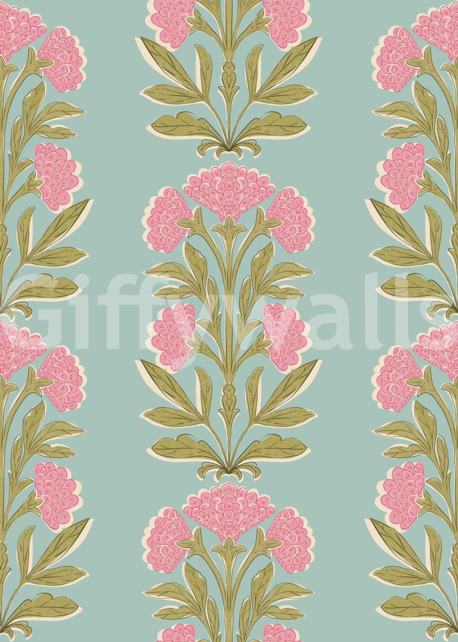 The design is non-realistic and interpretive.


