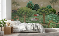 The Mughal Forest Serenity wall mural for bedroom 