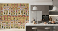 Mughal palace wall mural for a stylish Kitchen 