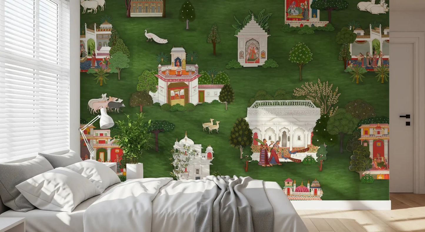 Mughal Garden Retreat Wall Mural