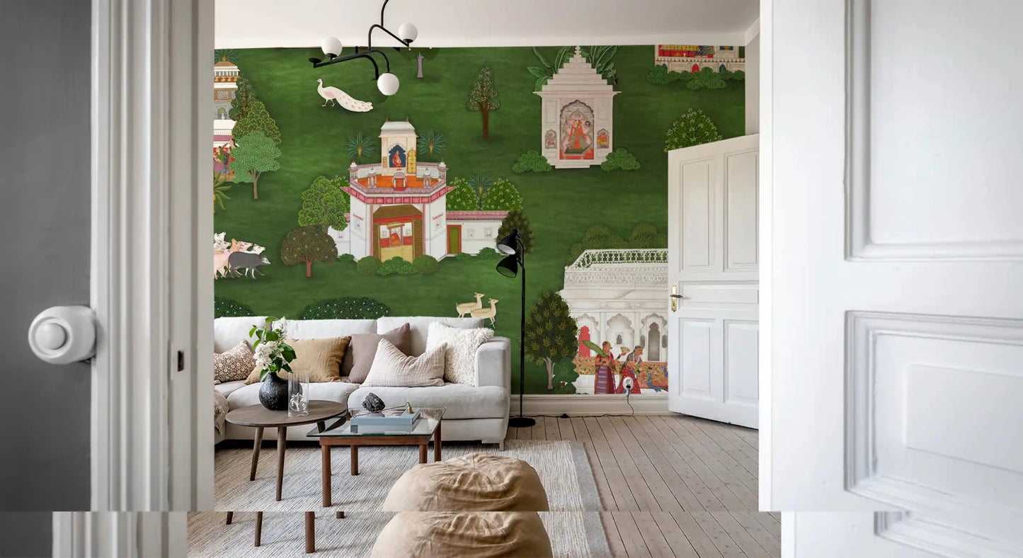 Mughal Garden Retreat Wall Mural