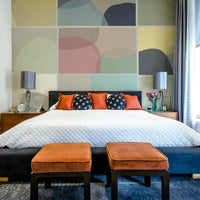 Earthy tone geometric wallpaper

