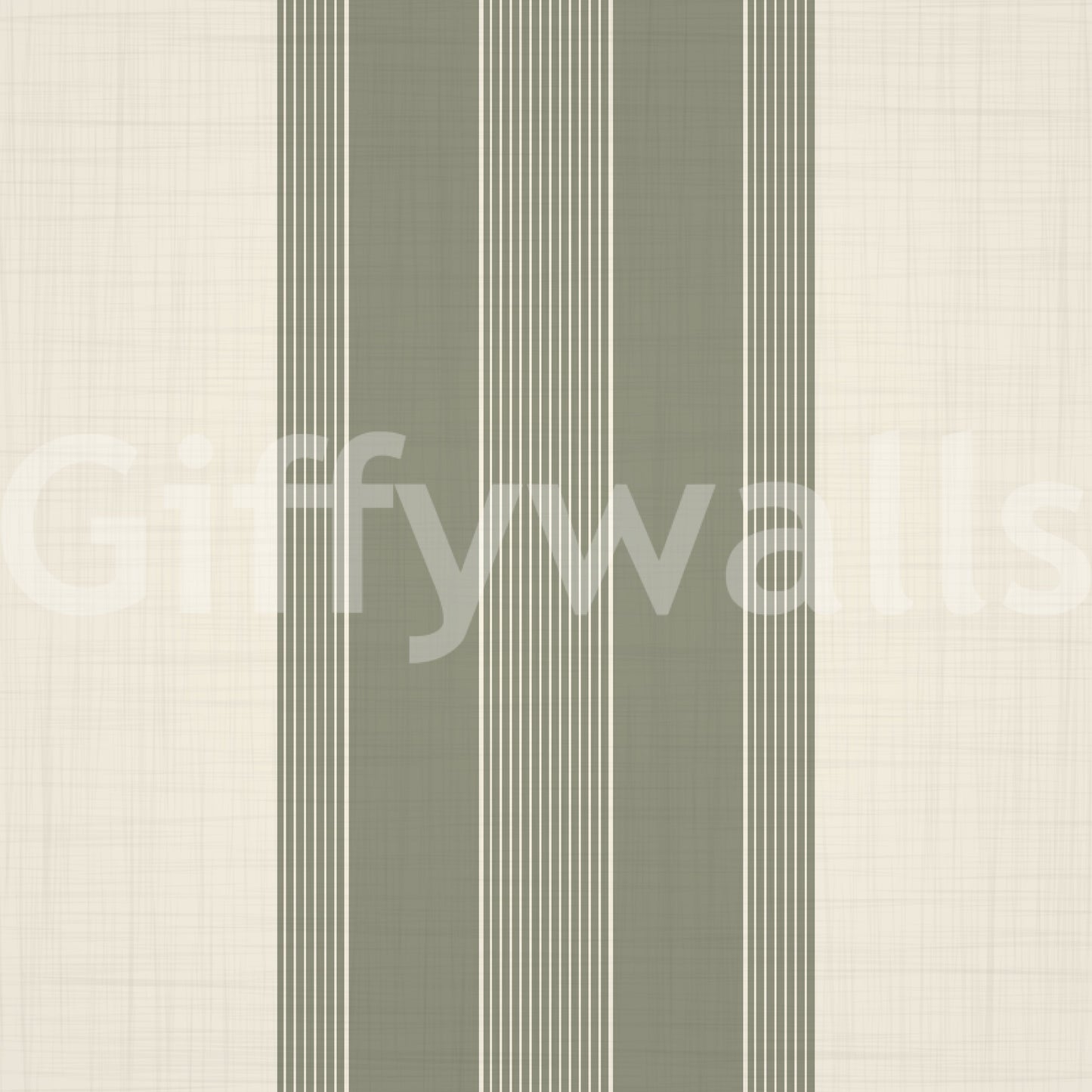 Classic Multiline Stripes Deep Olive Wallpaper⁠