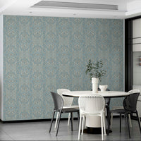 Calm batik flower tile design

