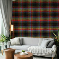 Soft, muted earth tones in a checkered pattern.

