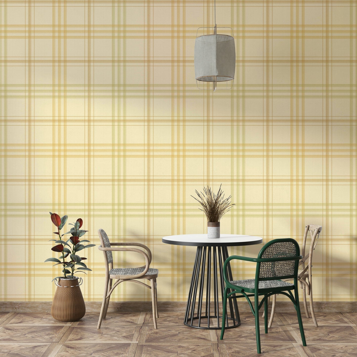 A contemplative fall season wallpaper mural for a feature wall.

