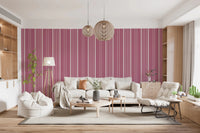 Muted Pink Stripes Wallpaper⁠