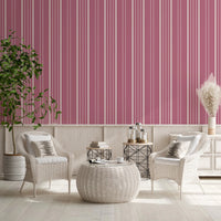 Muted Pink Stripes Wallpaper⁠