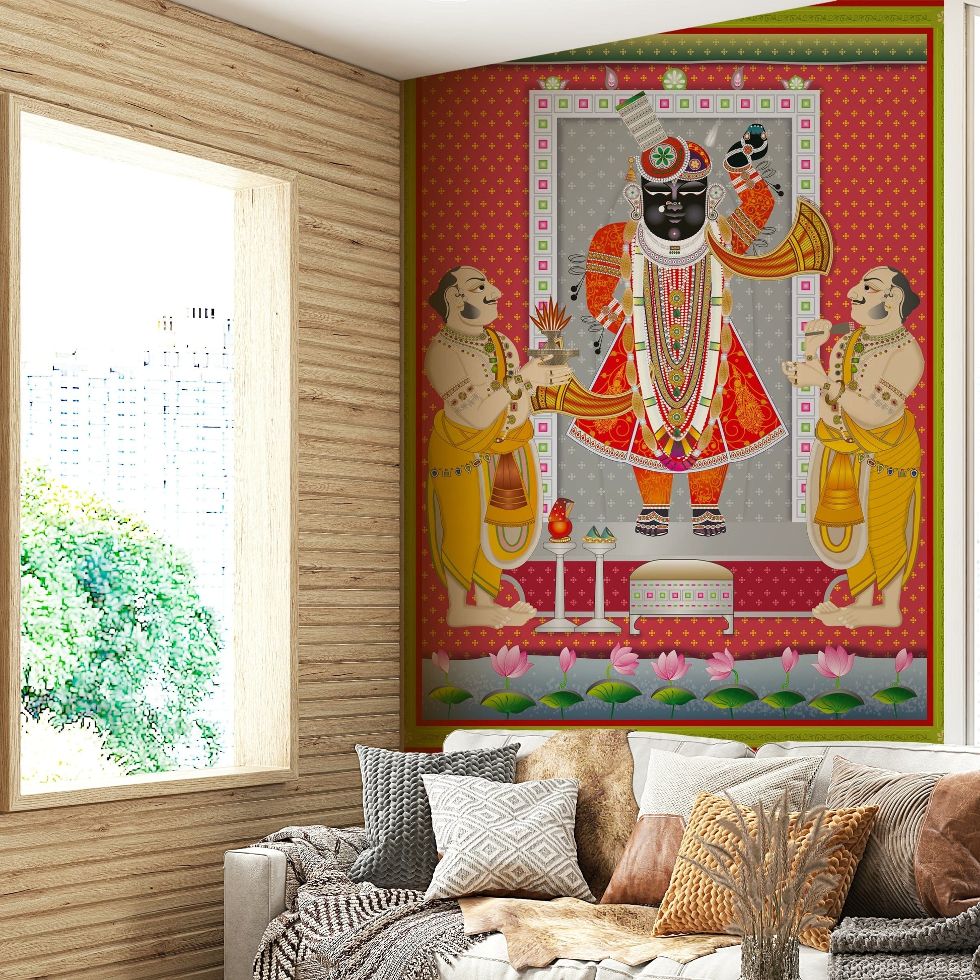 The image is suitable for a bedroom or a meditation space.

