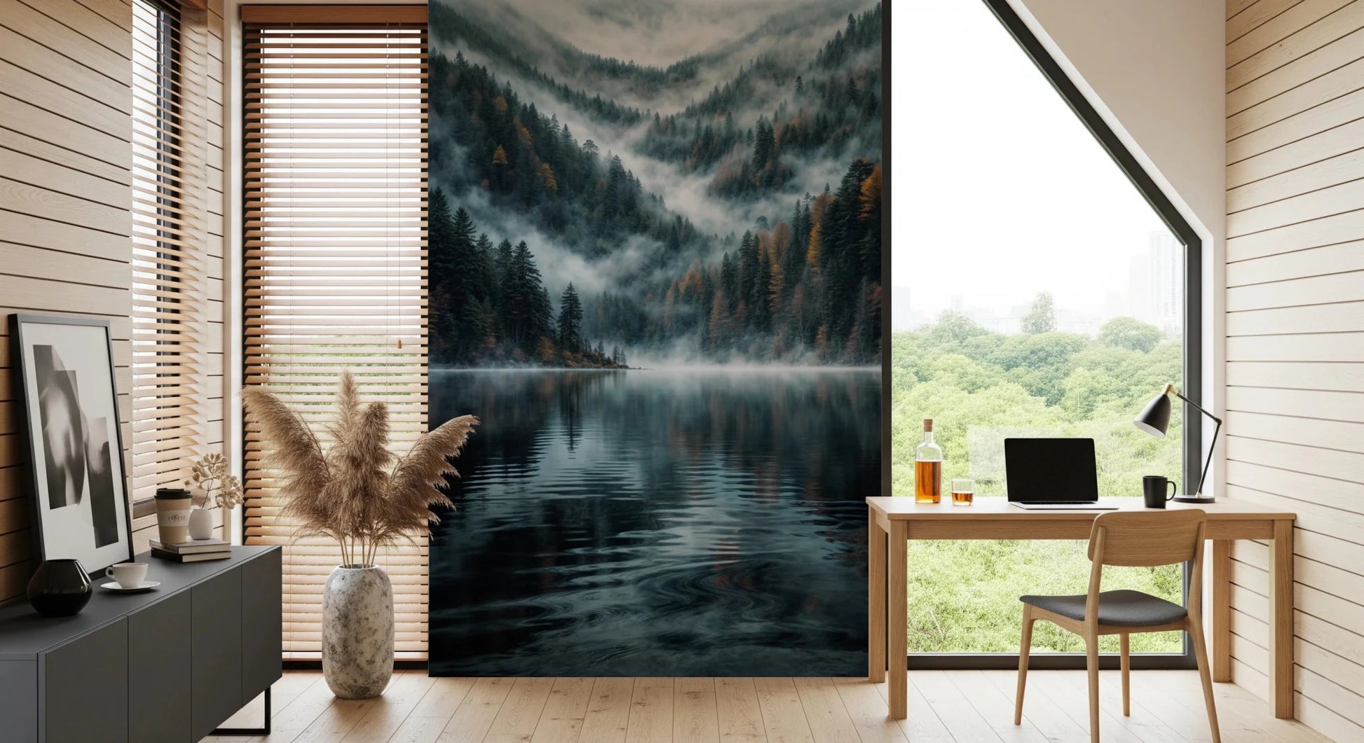 Mystic Lake Reflections Wall Mural