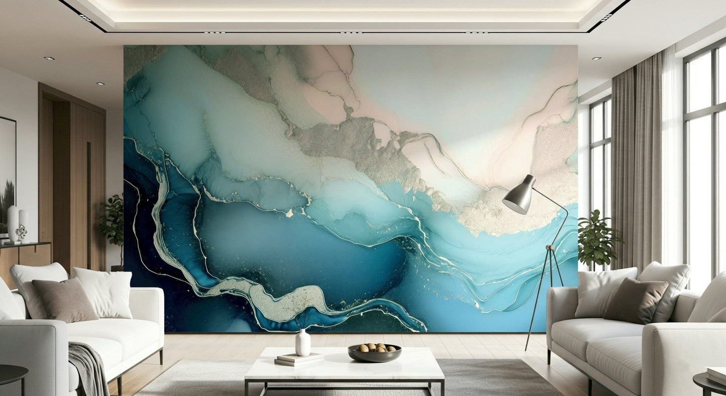 Mystic Mineral Layers Wall Mural