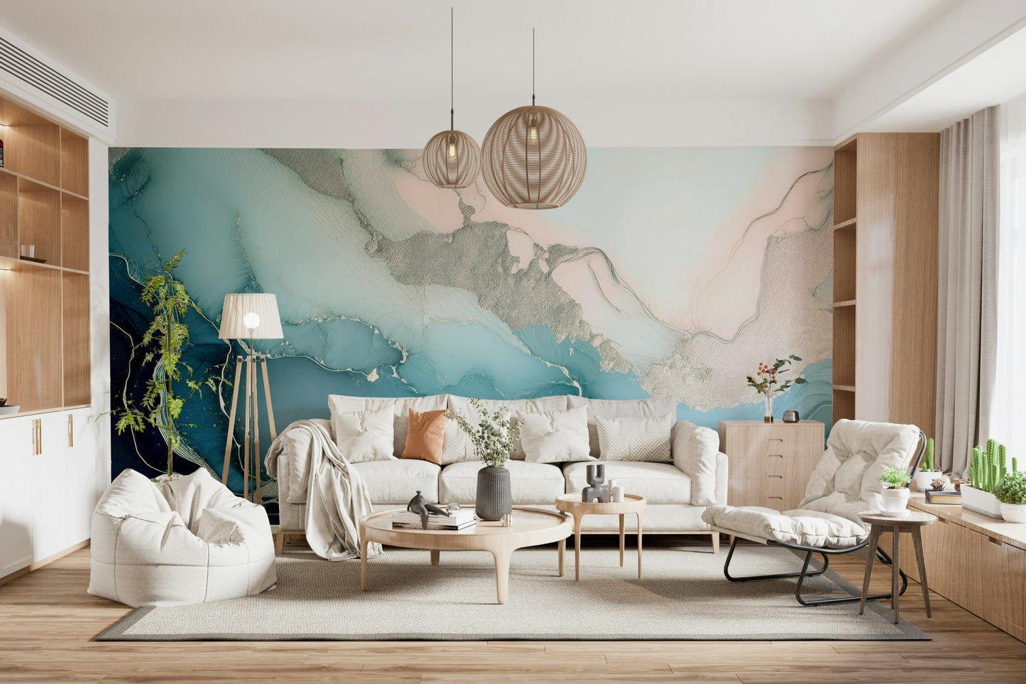 Mystic Mineral Layers Wall Mural