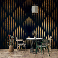 A peaceful escape depicted on a large-scale mural.
