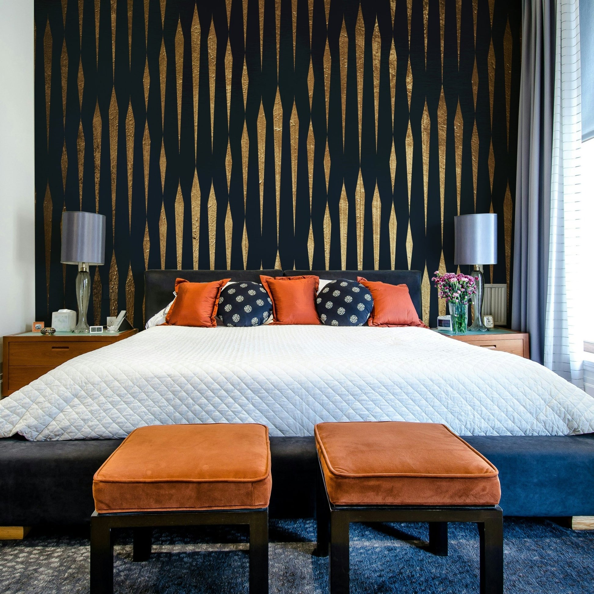 Calm waters reflecting the surrounding nature.
