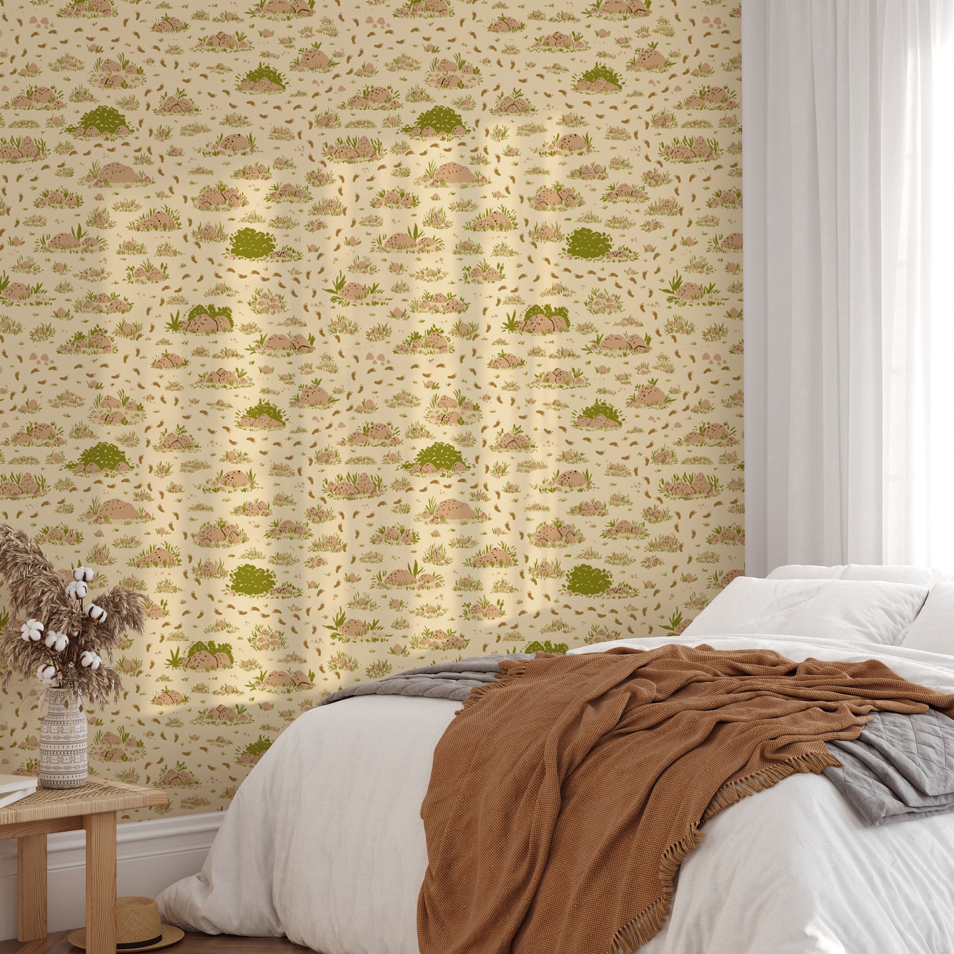 Rustic trail-inspired wallpaper for nature lovers.