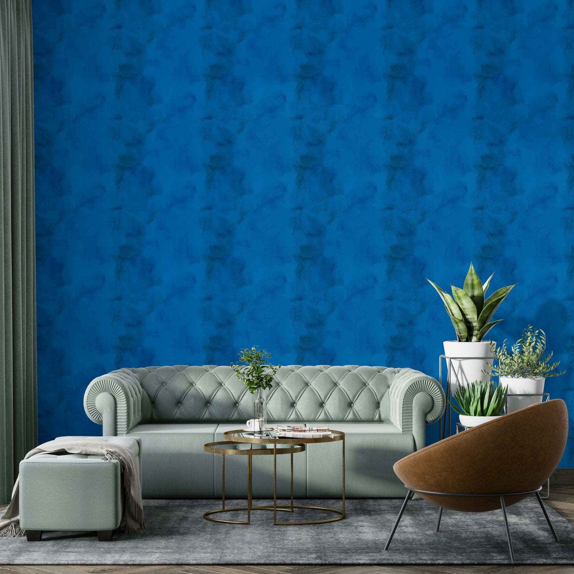 Midnight Bloom Blues moody wallpaper

