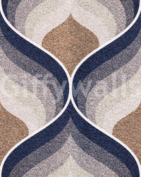 Abstract textured wall mural — elegant and modern design with depth and visual interest.