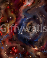 Complex texture Nebulae Cascade artistic wall print.
