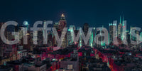 Neon City Nights Wall Mural