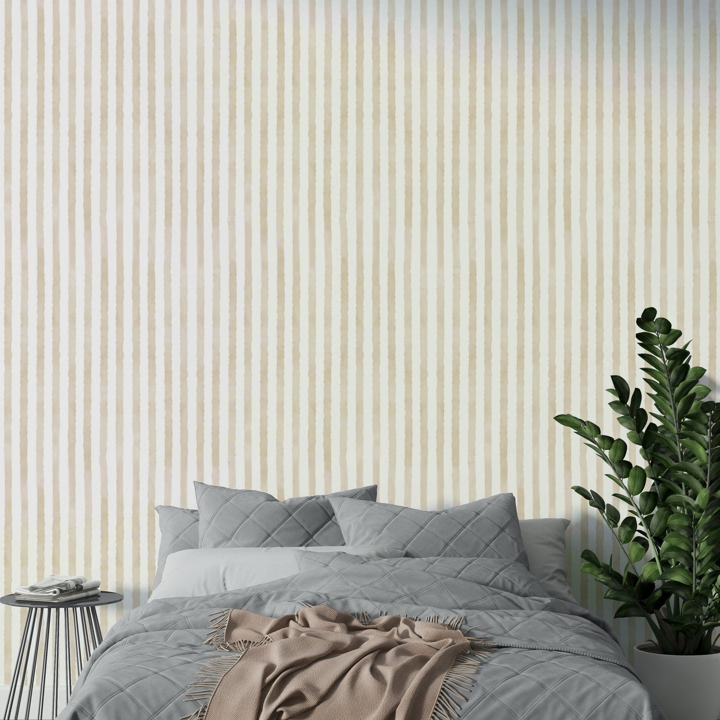 Wallpaper for walls in calm interiors
