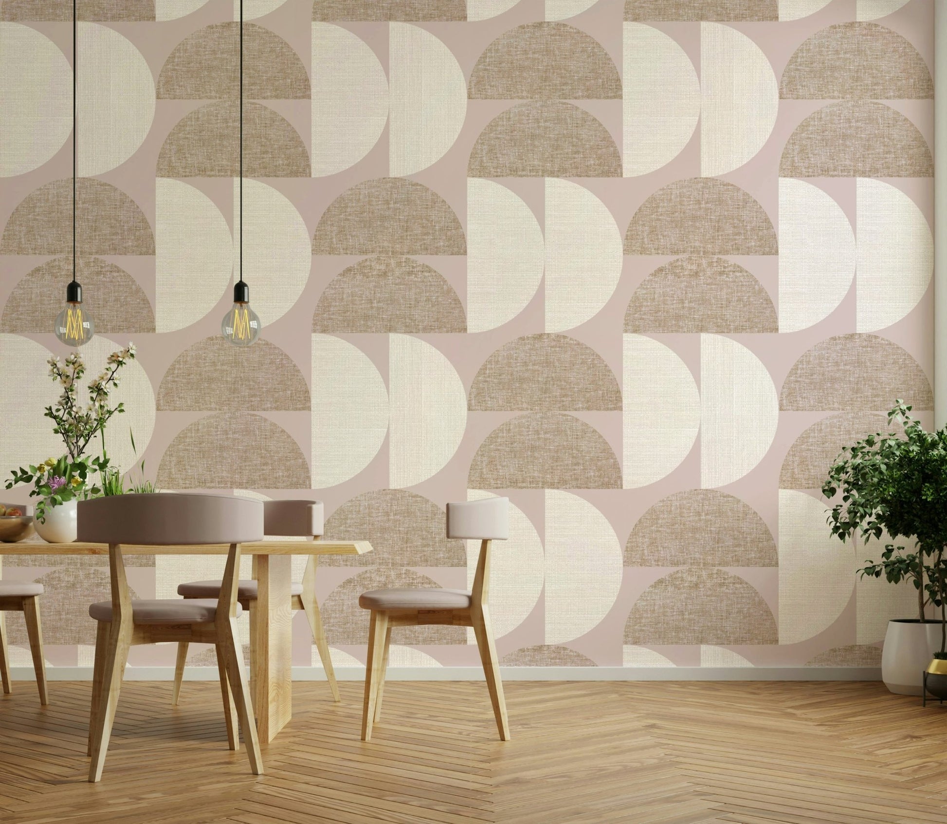 Wallpaper for walls in a neutral modern design


