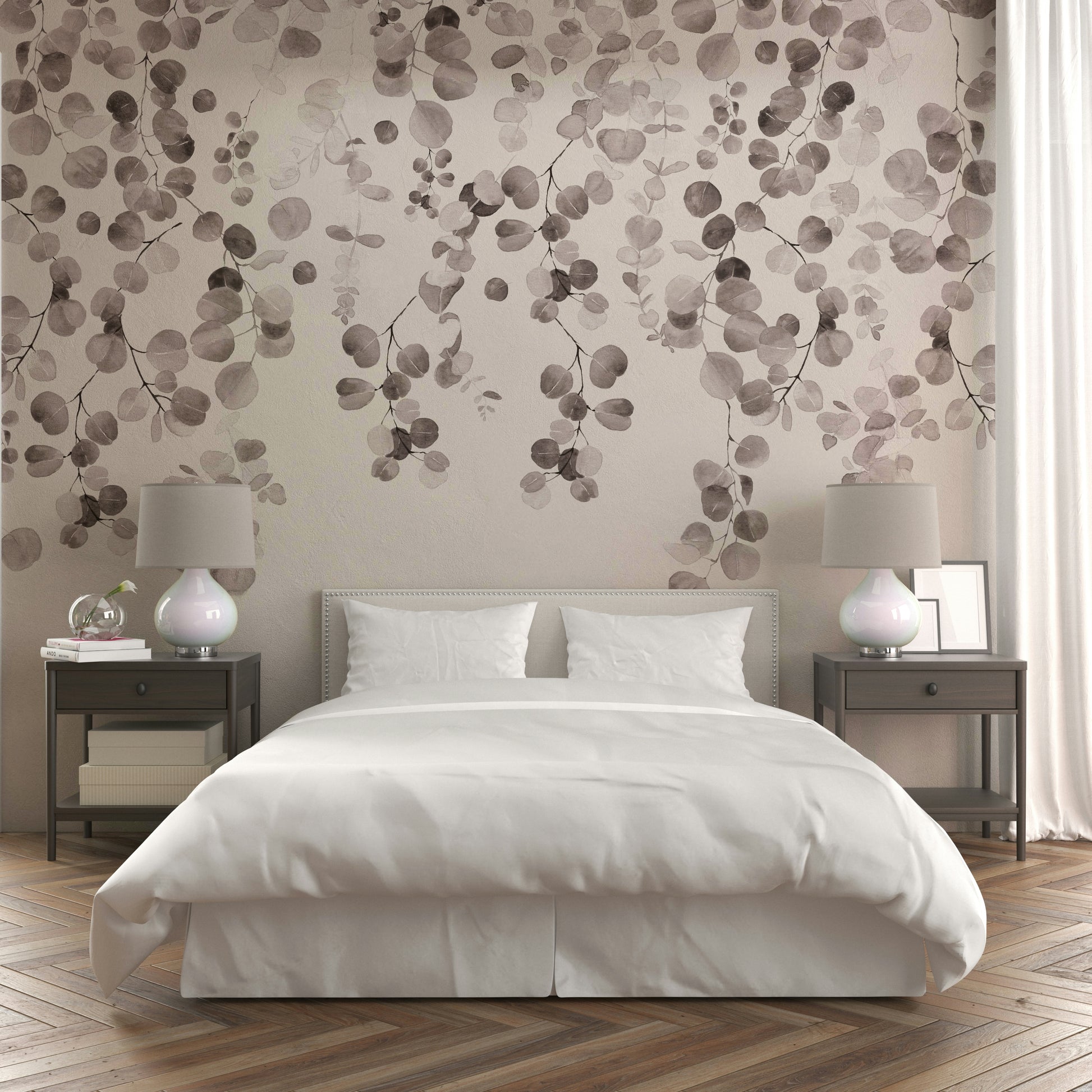Subtle eucalyptus branches wall art


