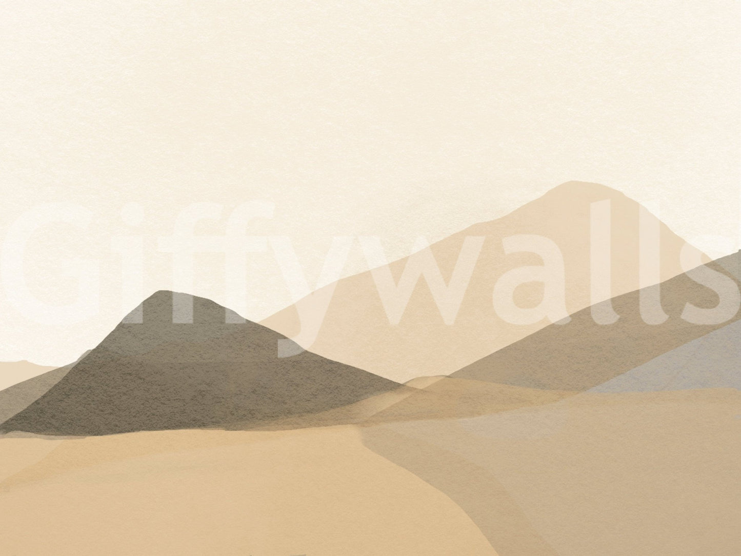 Elegant subtle design Neutral Hues wall mural for sophisticated space.