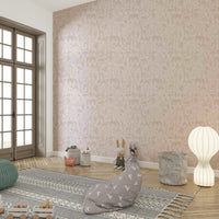Earth-toned safari wallpaper for a warm, neutral look

