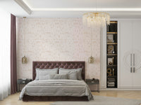 Elegant safari wallpaper design in neutral tones

