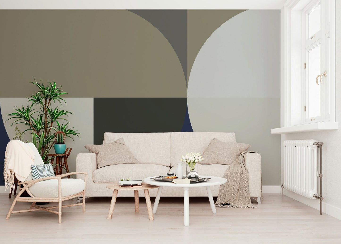 Neutral Tones Balance Wall Mural