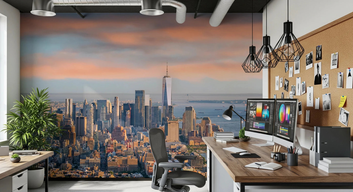 New York Dawn Wall Mural