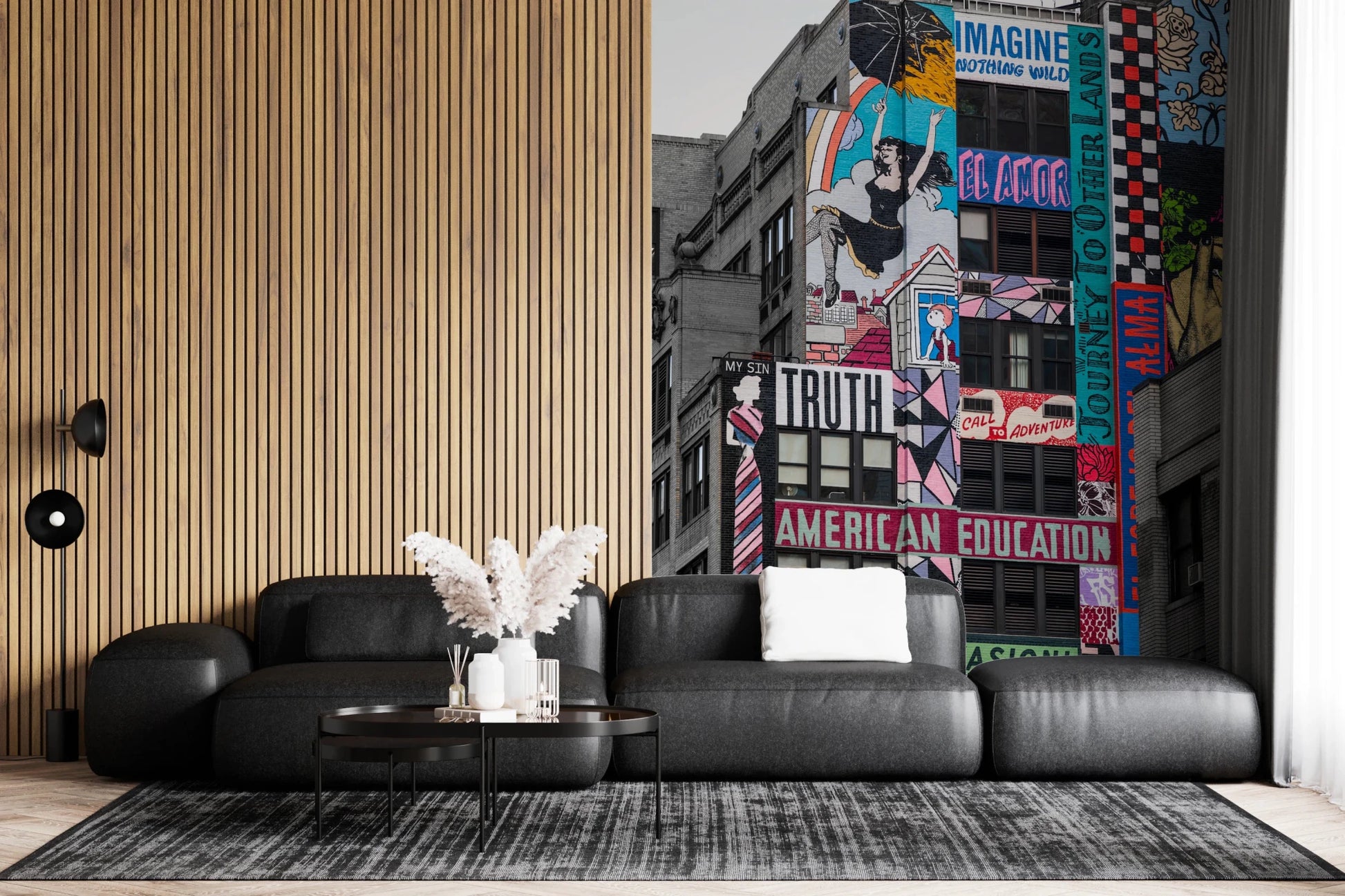 New York Graffiti Wall Mural